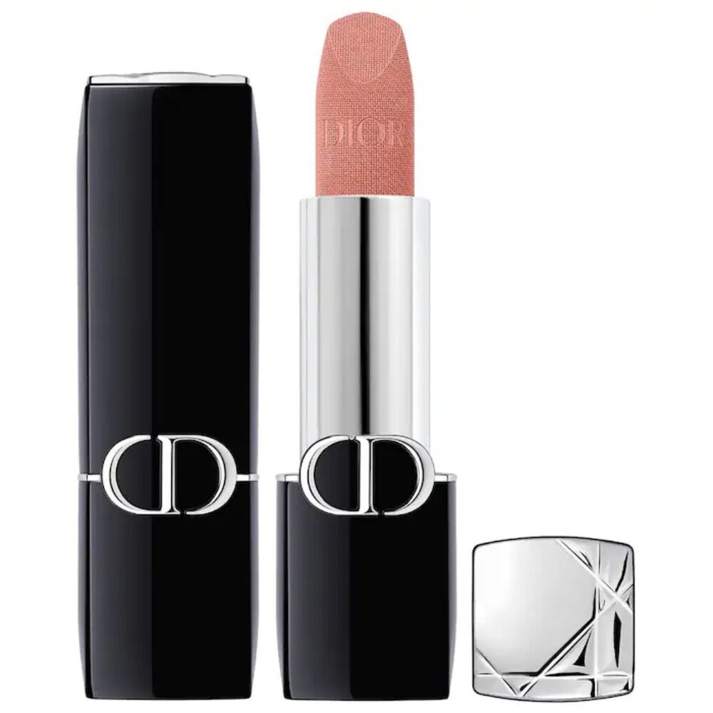 NIB 💚Dior #221 FROU-FROU (Velvet) Rouge Dior Refillable Lipstick ✔️ BNIB
